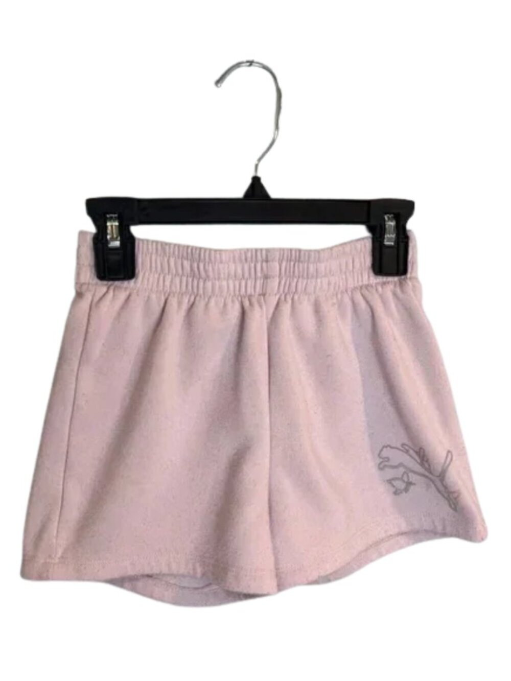 Puma Girls Sweat Shorts Light Pink With Logo Size S 7